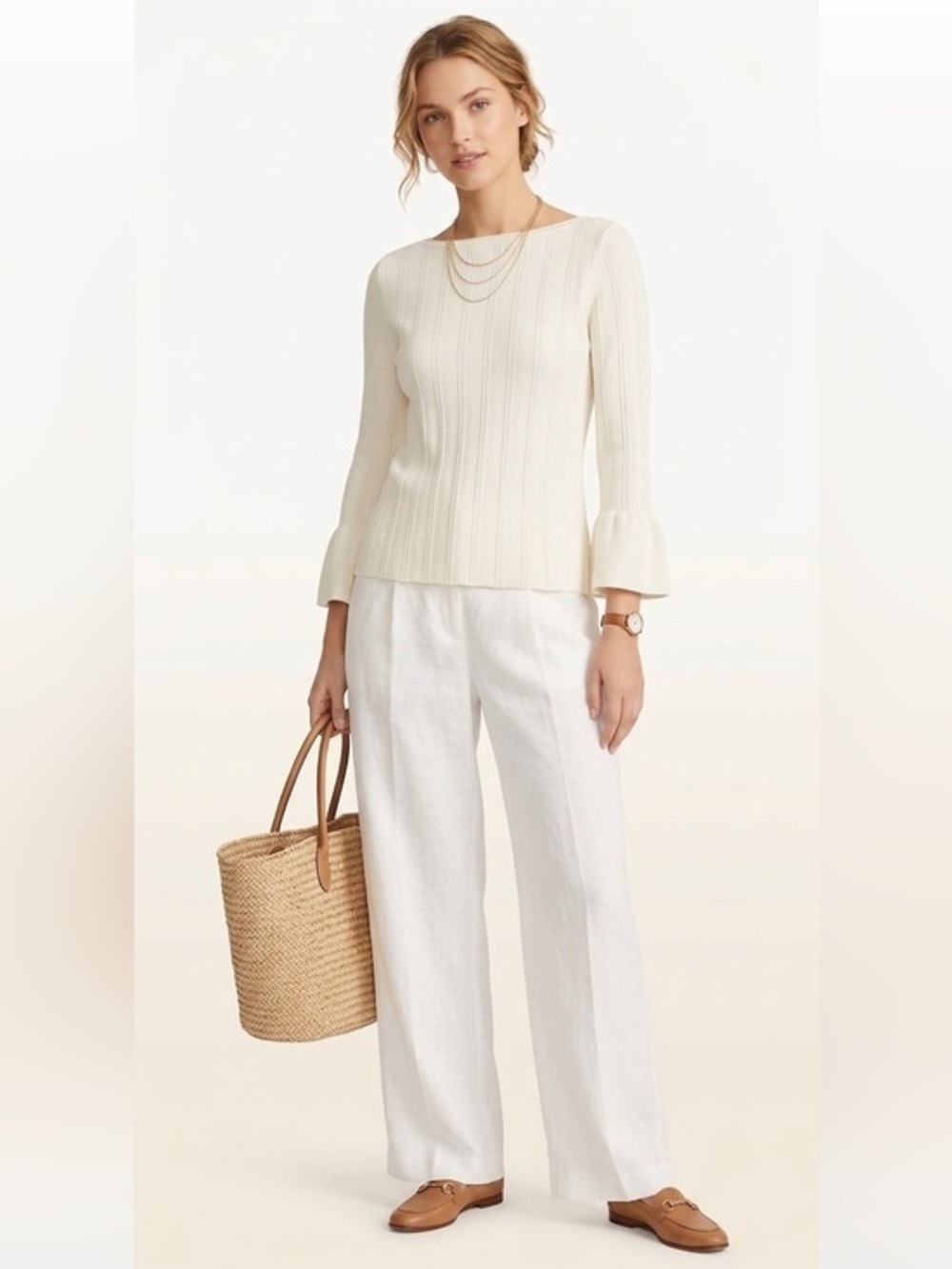 Anne Taylor Ribbed Knit Top